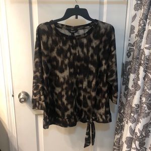 Simply Vera/Vera Wang leopard print top